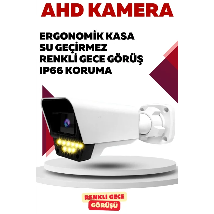 İrtech- 5.0 Mp Lensli Sesli Ahd Kamera Renkli Gece Görüş -Su Geçirmez 0755s