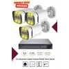 İrtech 3 Kameralı Güvenlik Kamera Seti -Renkli Gece Görüşlü-Su Geçirmez-Tak Çalıştır G12