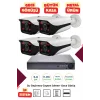 İrtech-4 Kameralı İp Güvenlik Kamera Seti Metal-Gece Görüşlü-Su Geçirmez-Tak Çalıştır G10