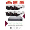 İrtech-6 Kameralı Güvenlik Kamera Seti Metal-Gece Görüşlü-Su Geçirmez-Tak Çalıştır G09