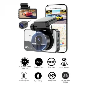 Rx-Y06 4K Wi-Fi Araç Kamerası