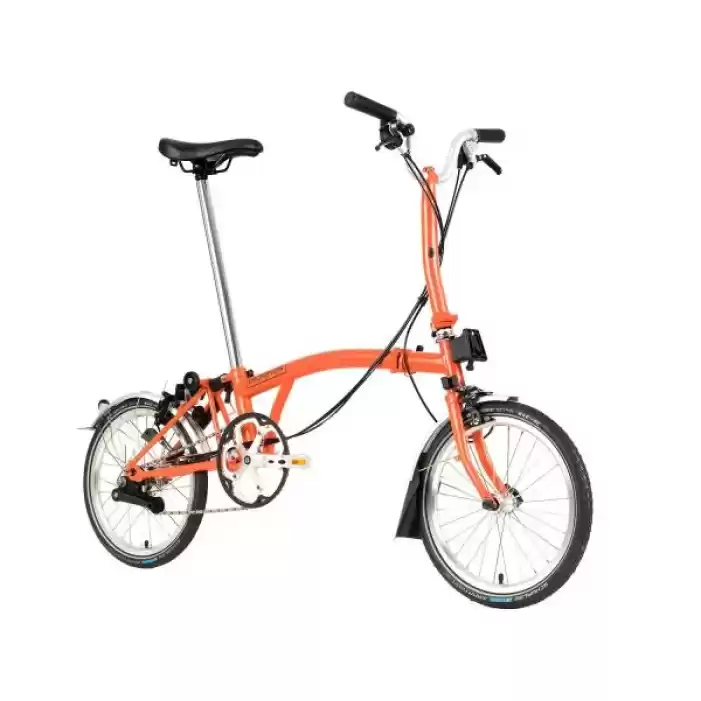 Brompton C-Line M6L Katlanır Bisiklet-Turuncu