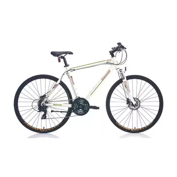 Bianchi Tourıng 513 28 Jant 21 Vites 51 Cm Hidrolik Disk Fren Şehir Bisikleti - Altın Beyaz -Açık Haki-Bakır -