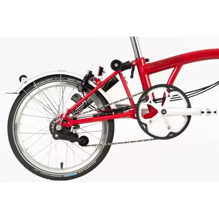 Brompton C-Line M6L Katlanır Bisiklet-Kırmızı