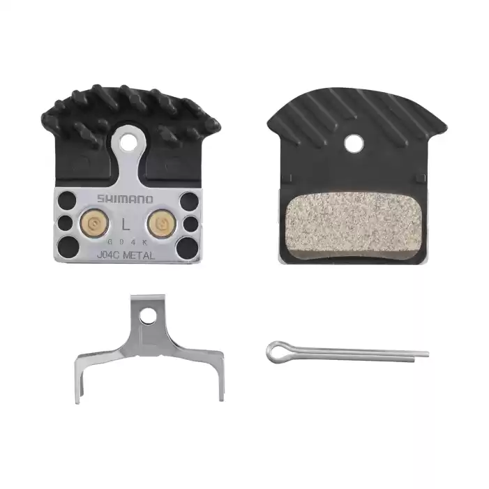 Shimano Disc Brake Pad Set Metal J04C Incl Spring/Split Pin 1 Pair IBPJ04CMFA