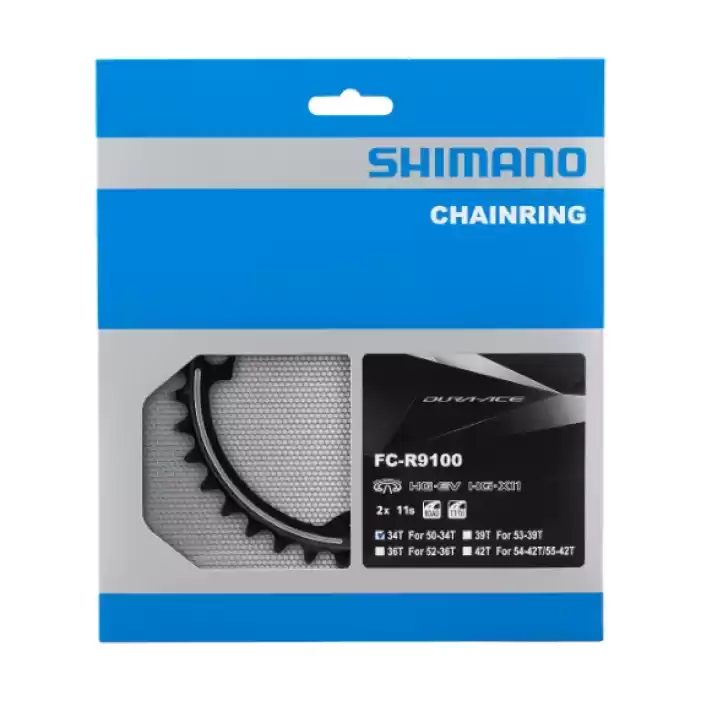 Shimano Aynakol Dişli 34T-MS Dura-Ace FC-R9100 Uyum 50-34T - Y1VP34000