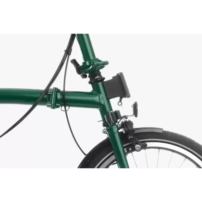 Brompton C Line Orta Gidon Katlanır Bisikleti - Racing Green - 16