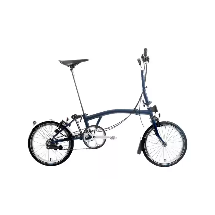 Brompton C Line Orta Gidon Katlanır Bisikleti - Tempest Blue - 16