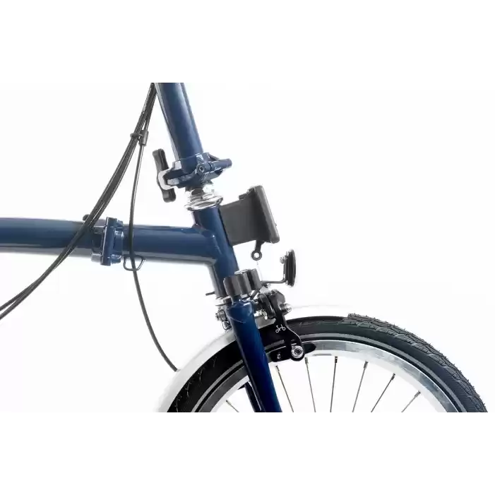 Brompton C Line Orta Gidon Katlanır Bisikleti - Tempest Blue - 16