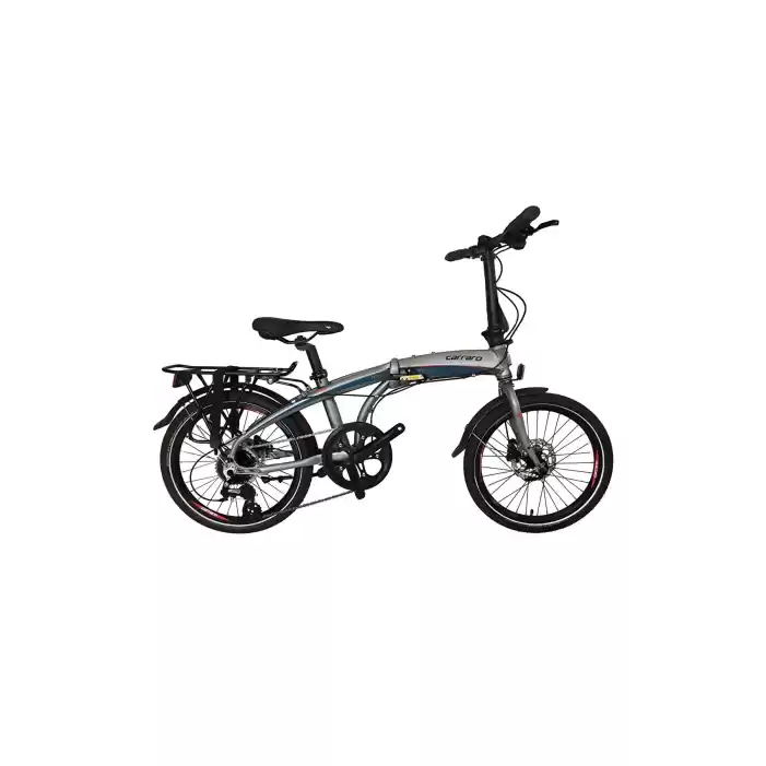 Carraro Flexi 108 HD 20 jant Katlanabilir Bisiklet (Metalik Koyu Gri Koyu Turkuaz) Renk Değiştiren