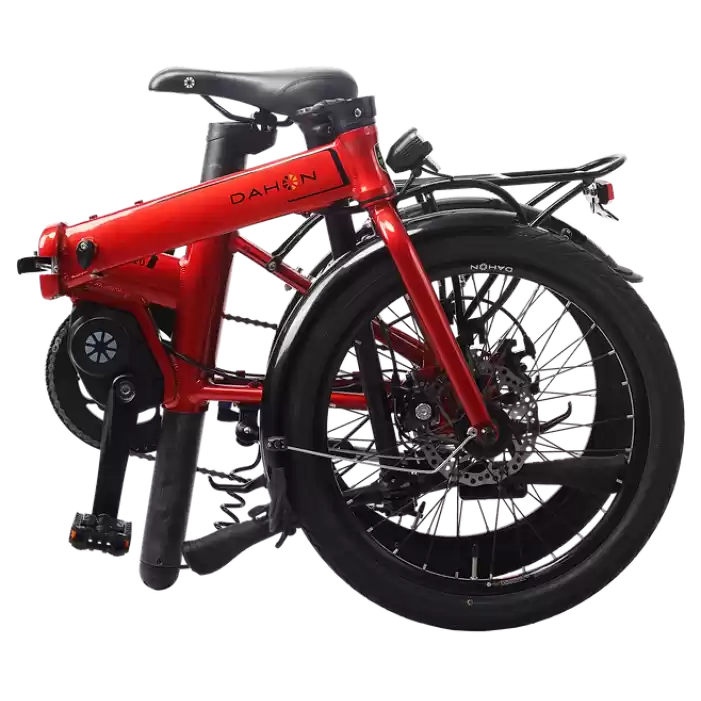 Dahon Unio E20 Dahon Disk Fren Elektrikli Katlanır Bisiklet-Kırmızı