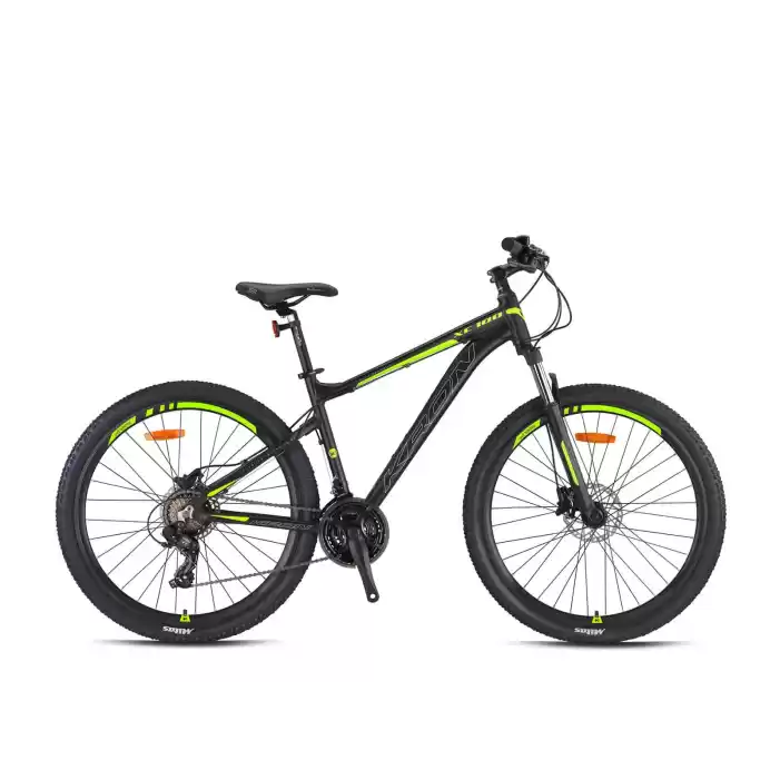 Kron XC100 29 Jant 21 Vites 46 Cm Hidrolik Fren Dağ Bisikleti - Mat Siyah - Gri- Neon Sarı