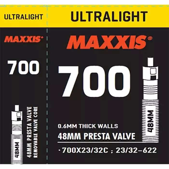 MAXXIS Ultralight İç Lastik 700X23/32C FV İnce Sibop 48mm