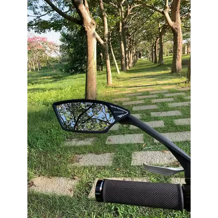 Meachow ME-006SL Sol Bisiklet Aynası Kelepçe Montaj Gümüş Lens