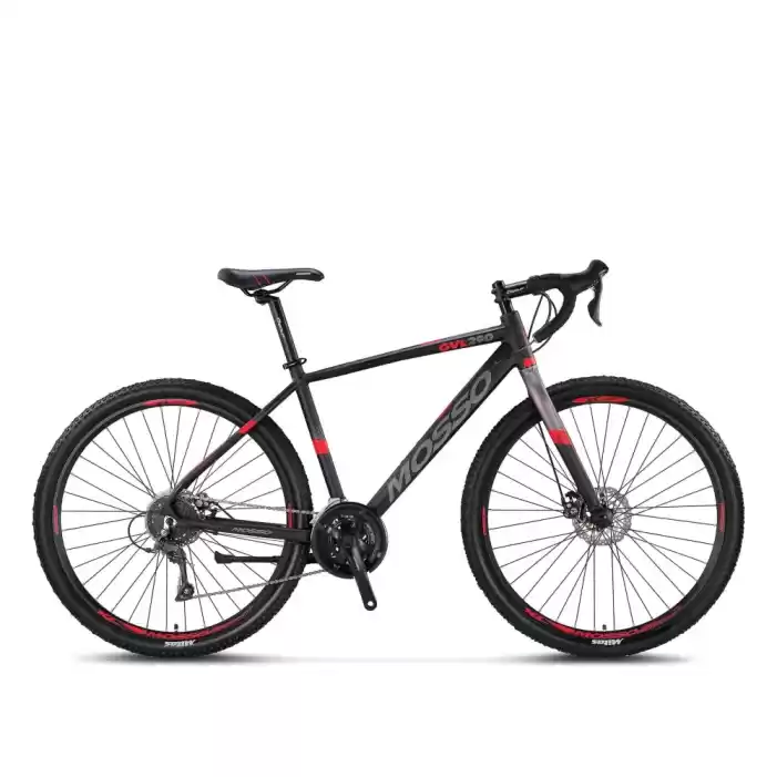 Mosso Claris GVL290 28 Jant 16 Vites 53 Cm Yol Bisikleti-Siyah-Kırmızı