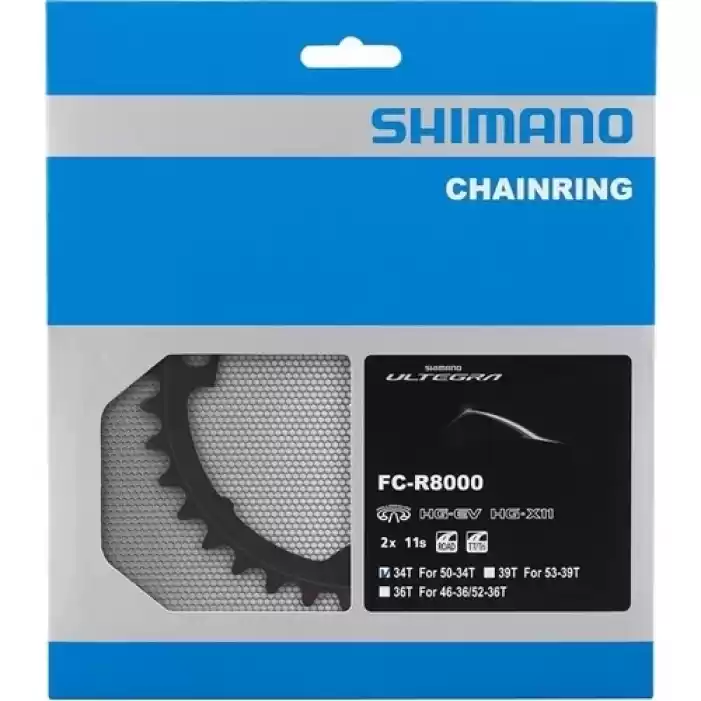 Shimano Aynakol Dişlisi 34T-ULTEGRA FC-R8000 Uyum 50-34T Y1W834000