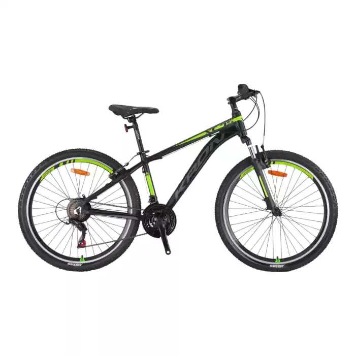 KRON XC 75 - 27.5 MTB - 17 - 21 Vites - V.B. - Mat Siyah-Neon Sarı/Füme