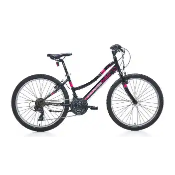 Bianchi Bella 24 24 Jant 21 Vites 36 Cm V-Fren Dağ Bisikleti-Siyah-Fuşya