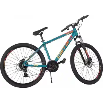 Carraro Force 950 29 Jant 24 Vites 44 Cm Hidrolik Disk Fren Dağ Bisikleti - Mat Petrol Yeşili- Kırmızı - Turuncu