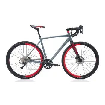 Carraro Gravel Go Claris 28 Jant 16 Vites 52 Cm Mekanik Disk Fren Bisiklet-Mat Antrasit - Siyah - Kırmızı