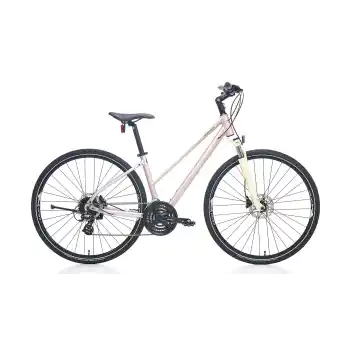 Carraro Sportive 226 28 Jant 24 Vites 45.7 Cm Hidrolik Disk Fren Şehir Bisikleti - Mat Metalik Pembe-Bej-Mor