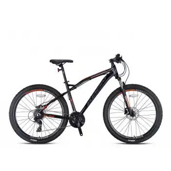 Kron XC-150 27.5 24 Vites 48 Cm Hidrolik Disk Fren Dağ Bisikleti - Mat Siyah-Neon Turuncu-Füme