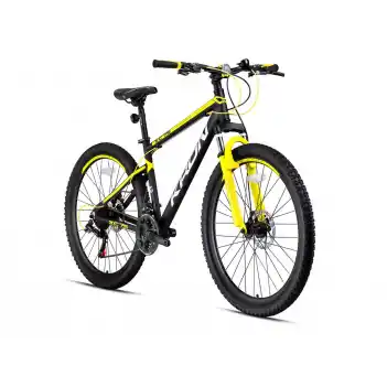 Kron XC75 26 Jant 21 Vites 43 Cm Hidrolik Disk Fren Dağ Bisikleti-Mat Siyah-Gri-Açık Sarı