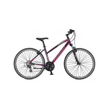 Legarda 2221 LDM 21 Vites 46 Cm V-Fren Trekking Bisikleti-Mürdüm-Pembe