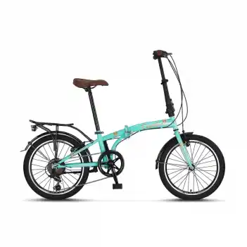 Ümit 2034 Cunda 20 Jant 6 Vites Katlanır Bisiklet Turkuaz-Gold