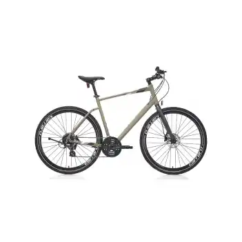 Carraro Sportive 324 28 Jant 24 Vites 56 Cm Hidrolik Disk Fren Şehir Bisikleti-Mat Haki - Yeşil - Gri