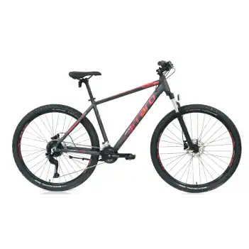 Carraro Force 970C 29 Jant 18 Vites 48 Cm Hidrolik Fren Dağ Bisikleti - Mat Antrasit-Kırmızı-Gümüş