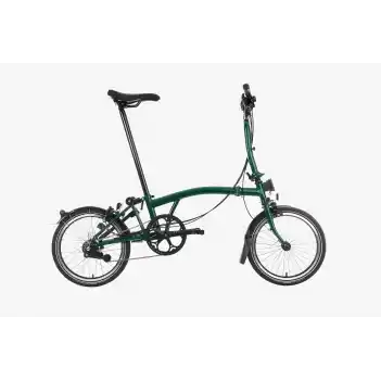 Brompton C Line Orta Gidon Katlanır Bisikleti - Racing Green - 16