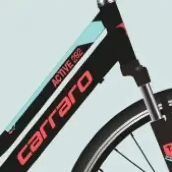 Carraro Active 292 28 Jant 21 Vites 46 Cm V-Fren Şehir Bisikleti - Mat Siyah - Açık Turkuaz - Mercan
