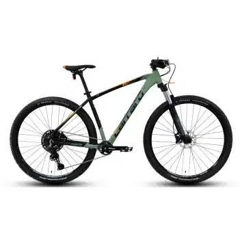 Carraro BIG 2710 440H 27.5 10 Vites Hidrolik Disk Fren Mat Bambu Yeşil-Siyah-Turuncu