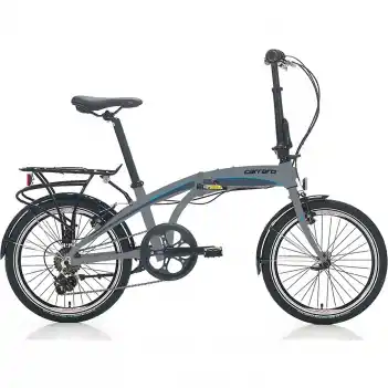 Carraro Flexi 106 20 Jant 6 Vites V-Fren Katlanır Bisiklet-Mat Gri-Siyah-Mavi