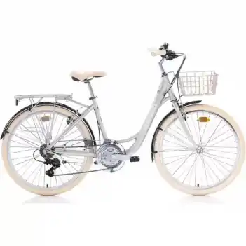 Carraro Juliet 26 Jant 21 Vites 43 Cm V-Fren Şehir Bisikleti- Mat Gri-Krom