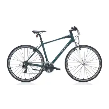 Carraro Sportive 220 28 Jant 21 Vites 56 Cm V-Fren Şehir Biskleti - Lime Koyu Yeşil - Kahve