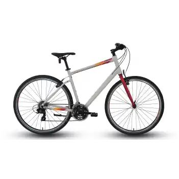 Carraro Sportive 321 28 Jant 21 Vites 40 Cm V-Fren Şehir Bisikleti-Mat Gri - Kırmızı- Turuncu