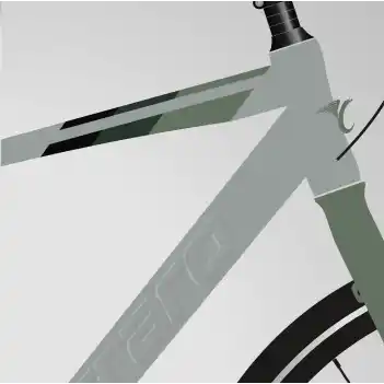 Carraro Sportive 321 28 Jant 21 Vites 48 Cm V-Fren Şehir Bisikleti - Gri-Yeşil-Kahverengi