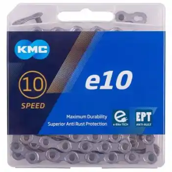 KMC Zincir 10 Vites e10 EPT ( Pas Önleyici Koruma ) ( E-BIKE ) Kutulu 136 Bakla