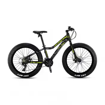 Kron Fxc 500 24 Mtb-13-21 Vites-M.dısc Mat Siyah-Neon Sarı/gri