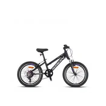 Kron XC-75 Lady 24 Jant 21 Vites 33 Cm V-Fren Çocuk Bisikleti-Mat Siyah-Mor-Gri