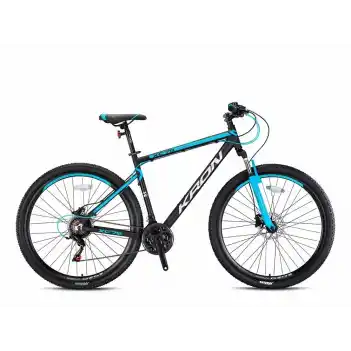 Kron XC75 26 Jant 21 Vites 43 Cm Hidrolik Disk Fren Dağ Bisikleti-Mat Siyah - Gri- Mavi