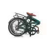 Carraro Flexi Comfort 20 Jant 8 Vites 32 Cm V-Fren Katlanır Bisiklet-Mat Koyu Yeşil-Parlak Siyah-Bakır