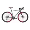 Carraro Gravel Go Claris 28 Jant 16 Vites 55 Cm Mekanik Disk Fren Yol Bisikleti-Mat Antrasit - Siyah-Kırmızı