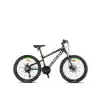 Kron XC-75 24 Jant 21 Vites 33 Cm V-Fren Çocuk Bisikleti - Mat Siyah-Yeşil-Beyaz-Mavi