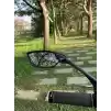 Meachow ME-006SL Sol Bisiklet Aynası Kelepçe Montaj Gümüş Lens