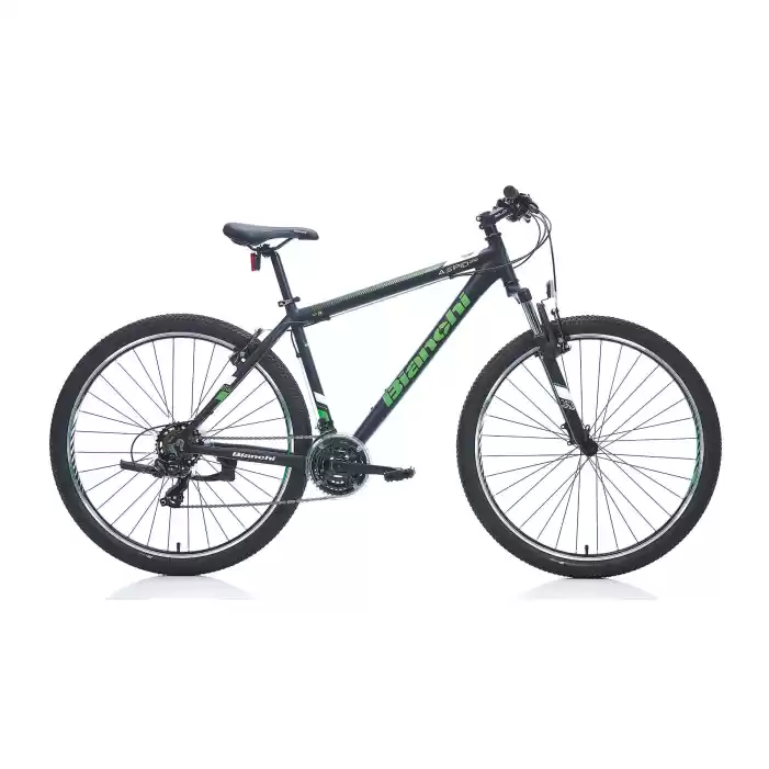 Bianchi Aspıd 29 Jant 21 Vites 48 Cm V- Fren Dağ Bisikleti-Mat Siyah-Yeşil-Beyaz