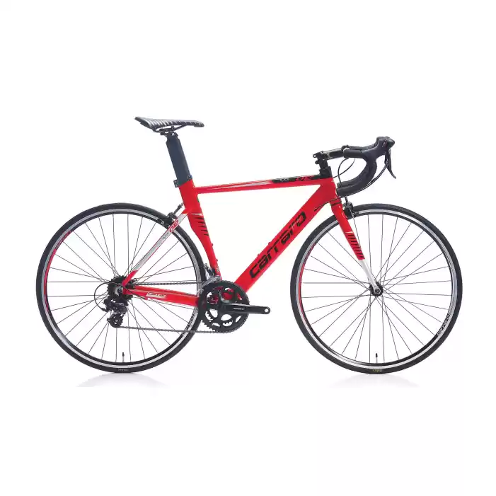 Carraro Race 012 28 Jant 14 Vites 50 Cm Kumpas Fren Yol Bisikleti-Kırmızı-Siyah-Gümüş