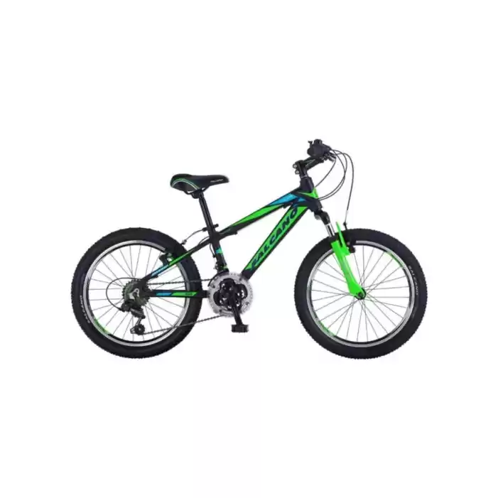 Salcano NG750 24 Jant 35 Cm V-Fren Çocuk Bisikleti-Siyah-Yeşil-Turkuaz